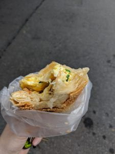 a popular taiwanese pastry wrapped in plastic packaging