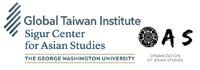 Logos of the Global Taiwan Institute, Sigur Center, and the Organization of Asian Studies