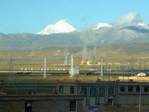 Yangbajing geothermal power station in Tibet