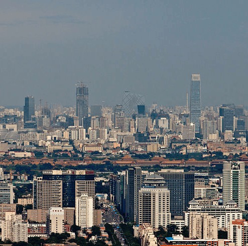 Aerial view of Beijing's metropolis