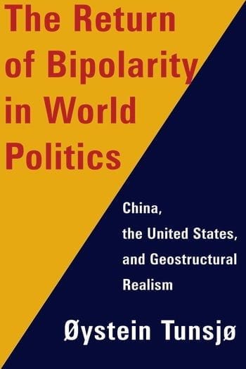 orange and dark blue flyer; text: The Return of Bipolarity in World Politics