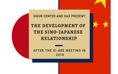 3/27/19: The Development of Sino-Japanese Relationship After the Xi-Abe Meeting in 2018