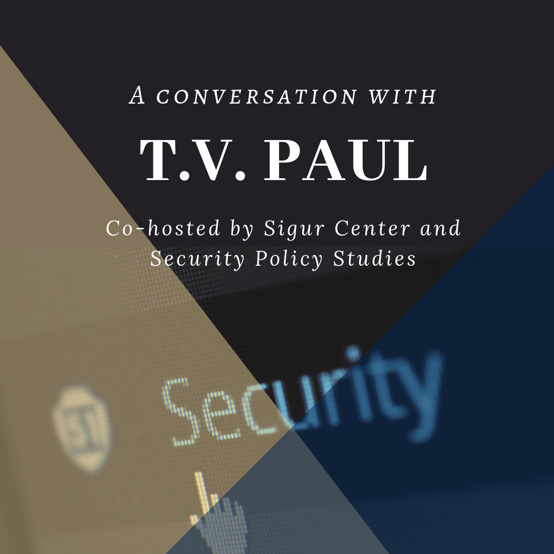 flyer for a conversation with TV Paul event