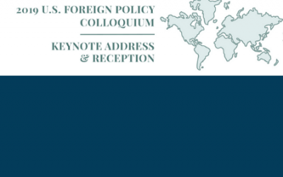 5/30/19: National Committee on U.S.-China Relations’ 16th Foreign Policy Colloquium: Reception and Keynote Address with Ambassador Thomas R. Pickering