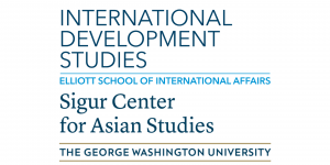 Logos of the International Development Studies Program and the Sigur Center for Asian Studies