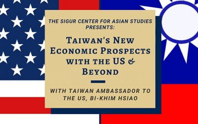 10/27/2020: Webinar Roundtable: Taiwan’s New Economic Prospects with the US & Beyond