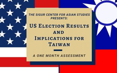 12/09/2020: US Election Results and Implications for Taiwan: A One Month Assessment