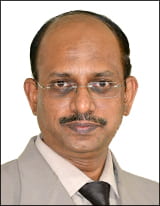 headshot of N. Manoharan with white background