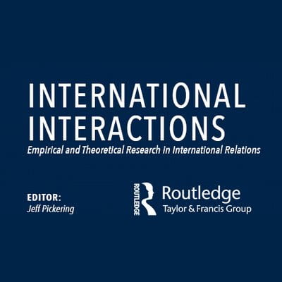 The cover image for "International Interactions"