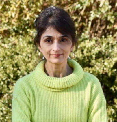 A headshot of Indira Iyer