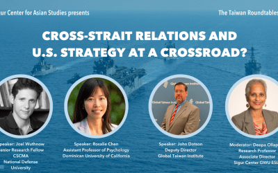 5/12/23 | Taiwan Roundtable | Cross-Strait Relations and U.S. Strategy at a Crossroad?